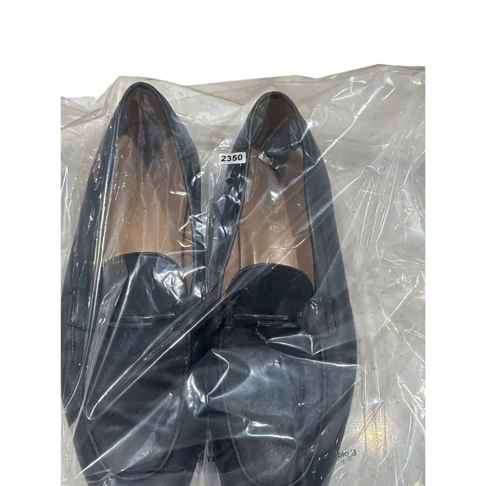 Tod’s Black Leather Horsebit Driving Loafers mens size 11